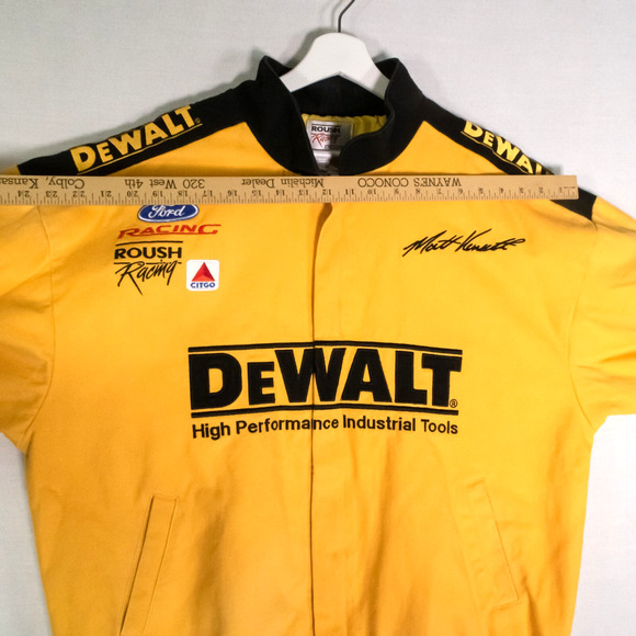 DeWALT Roush Racing Matt Kenseth Race Jacket Chase NASCAR Yellow Size XL - Picture 9 of 11